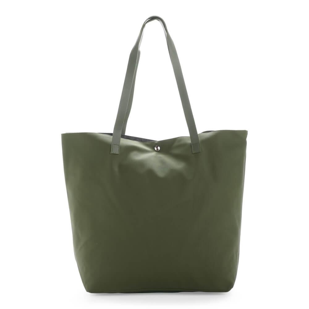 Sacola Couro Sintético VG1702 na cor Verde, brinde personalizado Sky Brindes