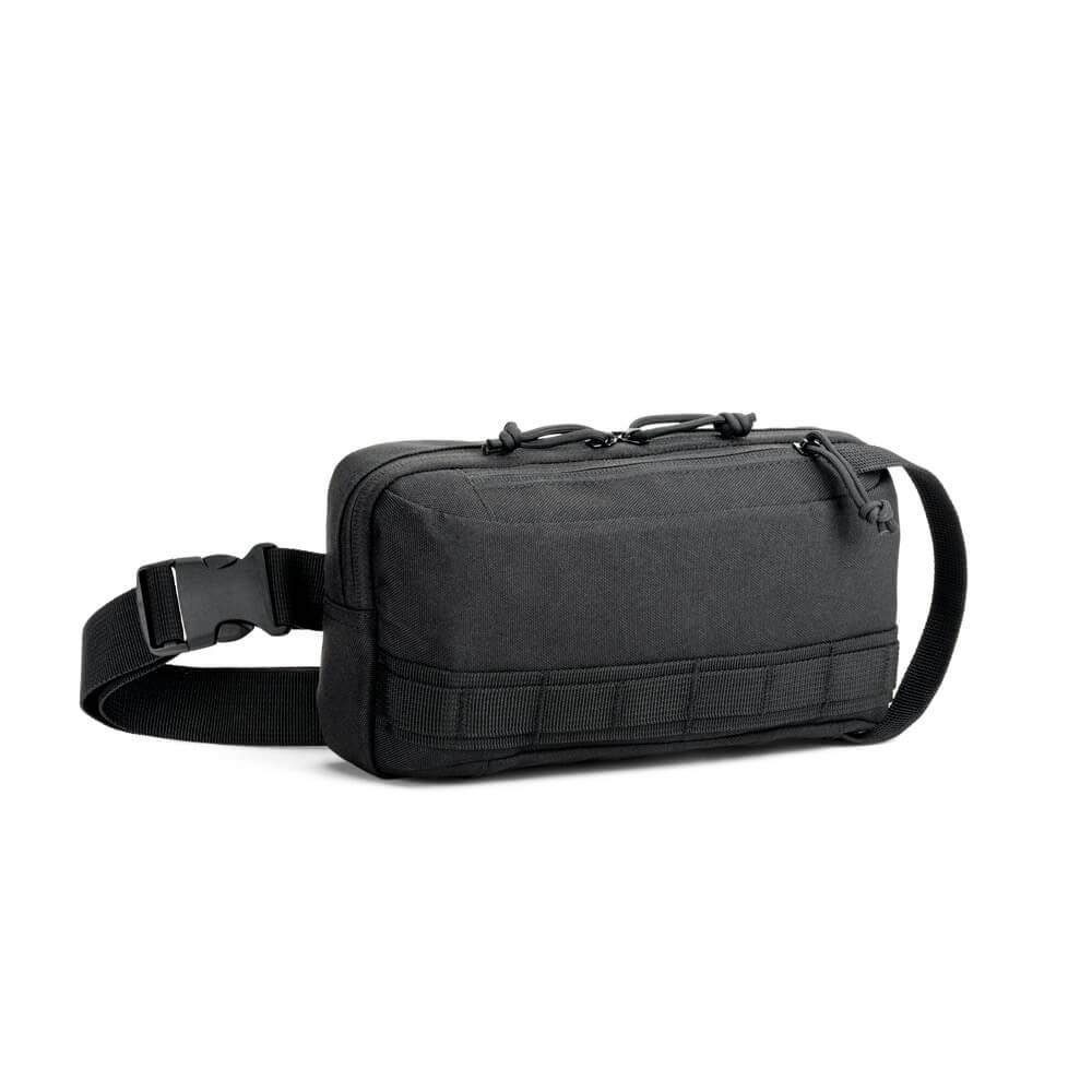 Pochete em Poliéster VG1703 na cor Preto, brinde personalizado Sky Brindes