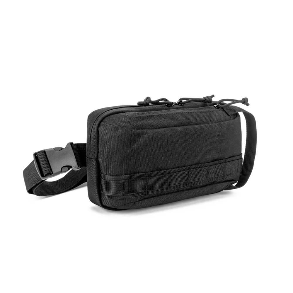 Pochete em Poliéster VG1703 na cor Preto, brinde personalizado Sky Brindes