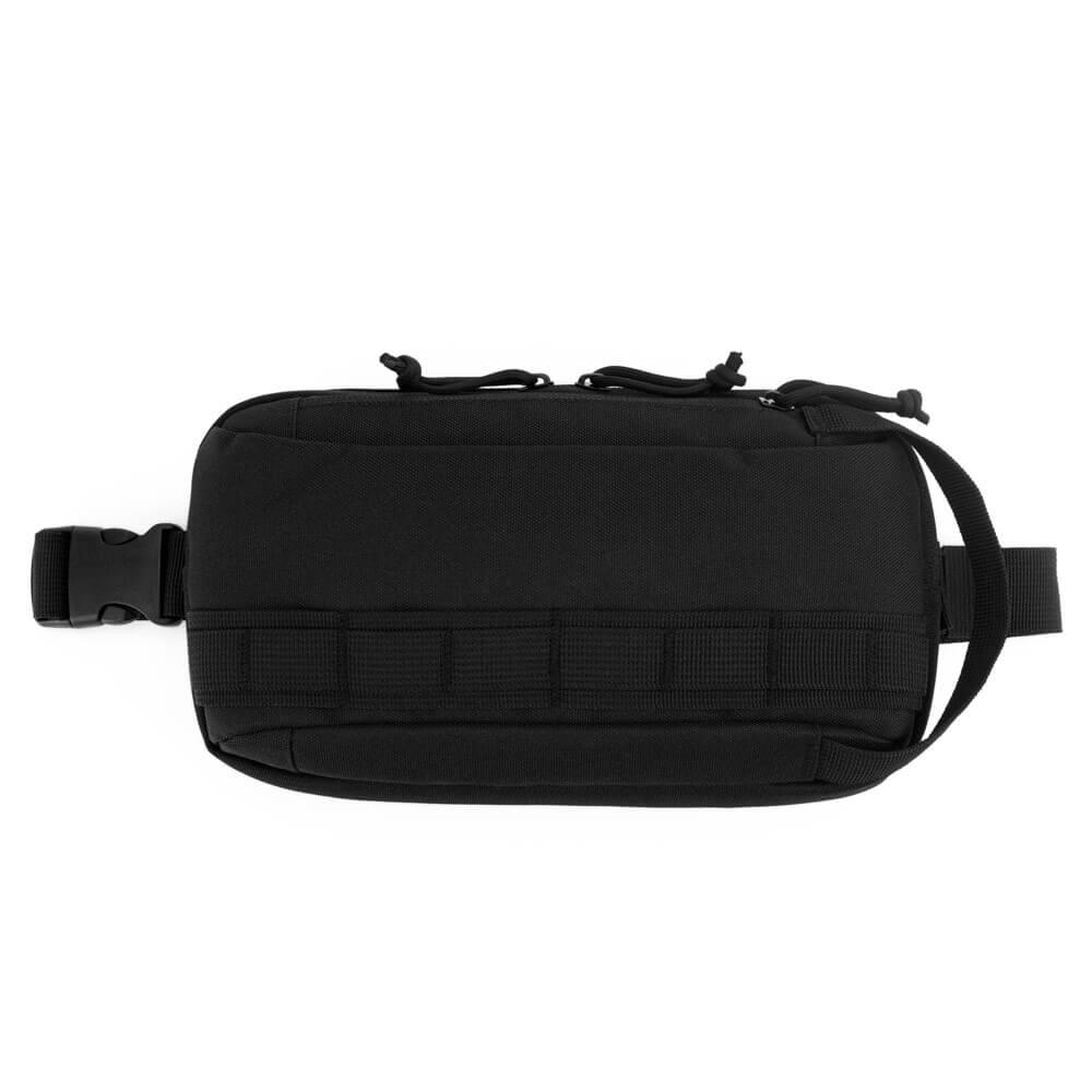 Pochete em Poliéster VG1703 na cor Preto, brinde personalizado Sky Brindes