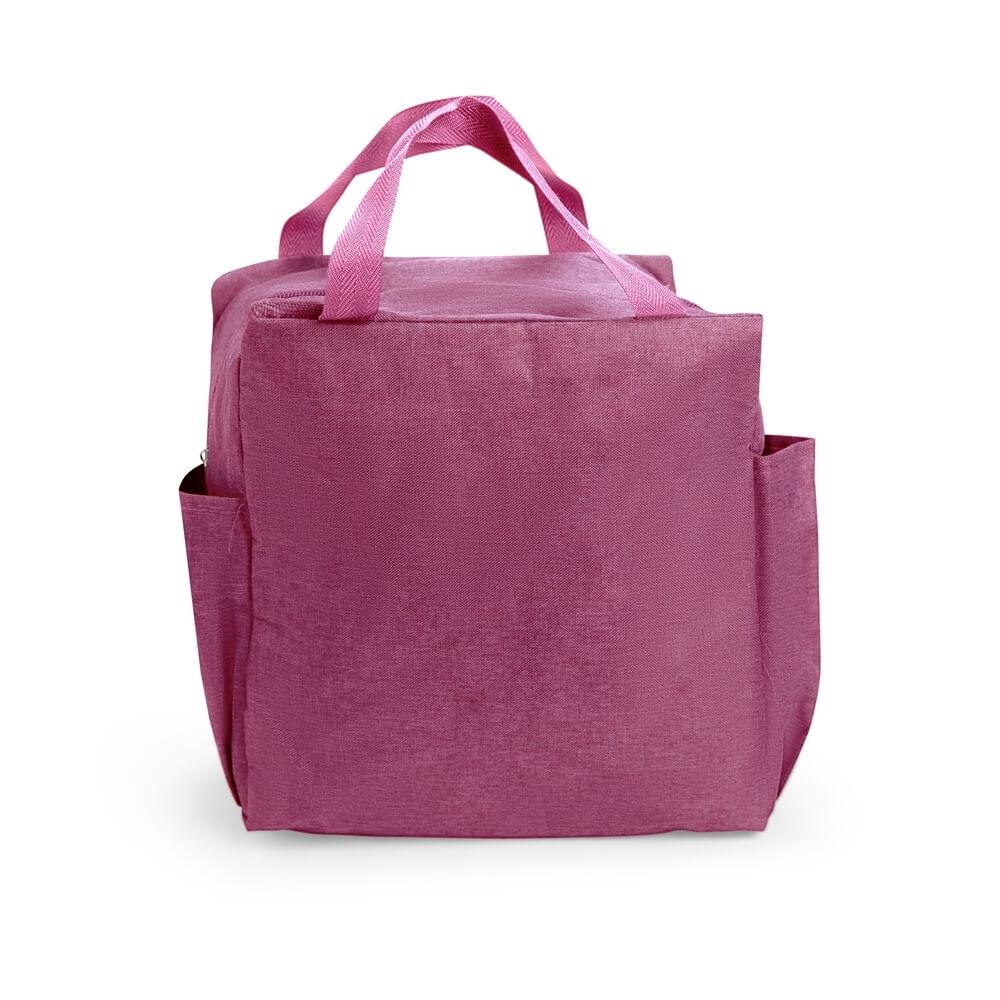 Bolsa Térmica 12L VG1712 na cor Rosa, brinde personalizado Sky Brindes