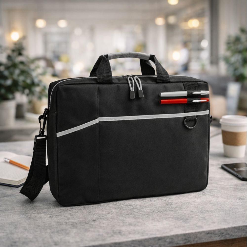 Pasta Notebook 15.6'' VG1715 na cor Preto, brinde personalizado Sky Brindes