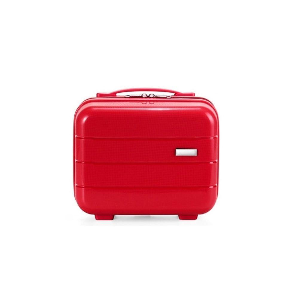 Frasqueira Plástica VG1716 na cor Vermelho, brinde personalizado Sky Brindes