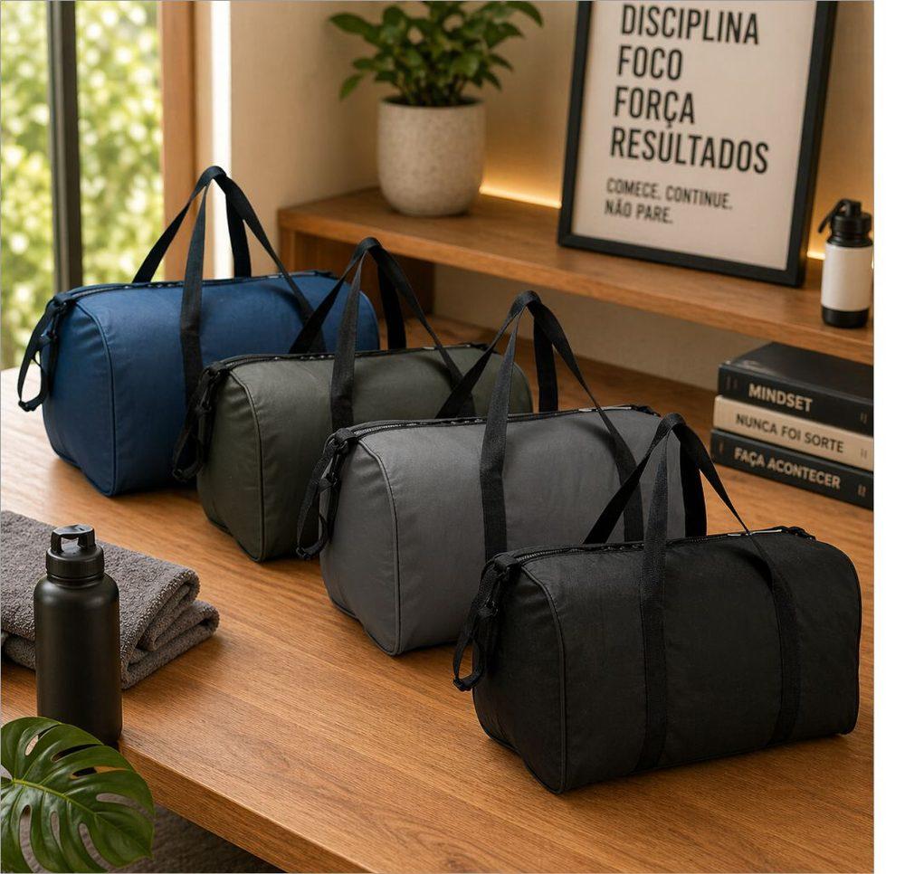 Bolsa Poliéster 44 Litros VG1720 na cor Cinza, brinde personalizado Sky Brindes