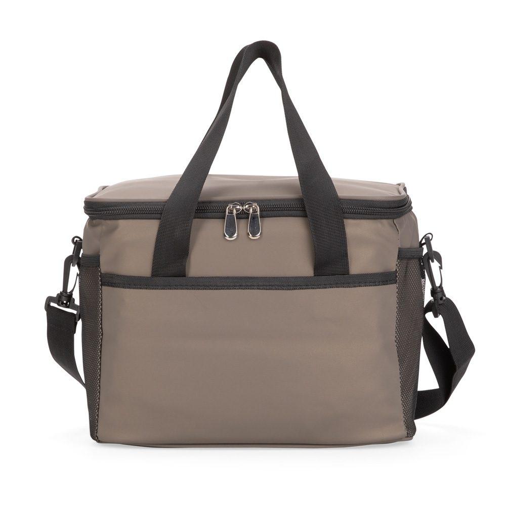 Bolsa Térmica 12 Litros VG1721 na cor Cinza, brinde personalizado Sky Brindes