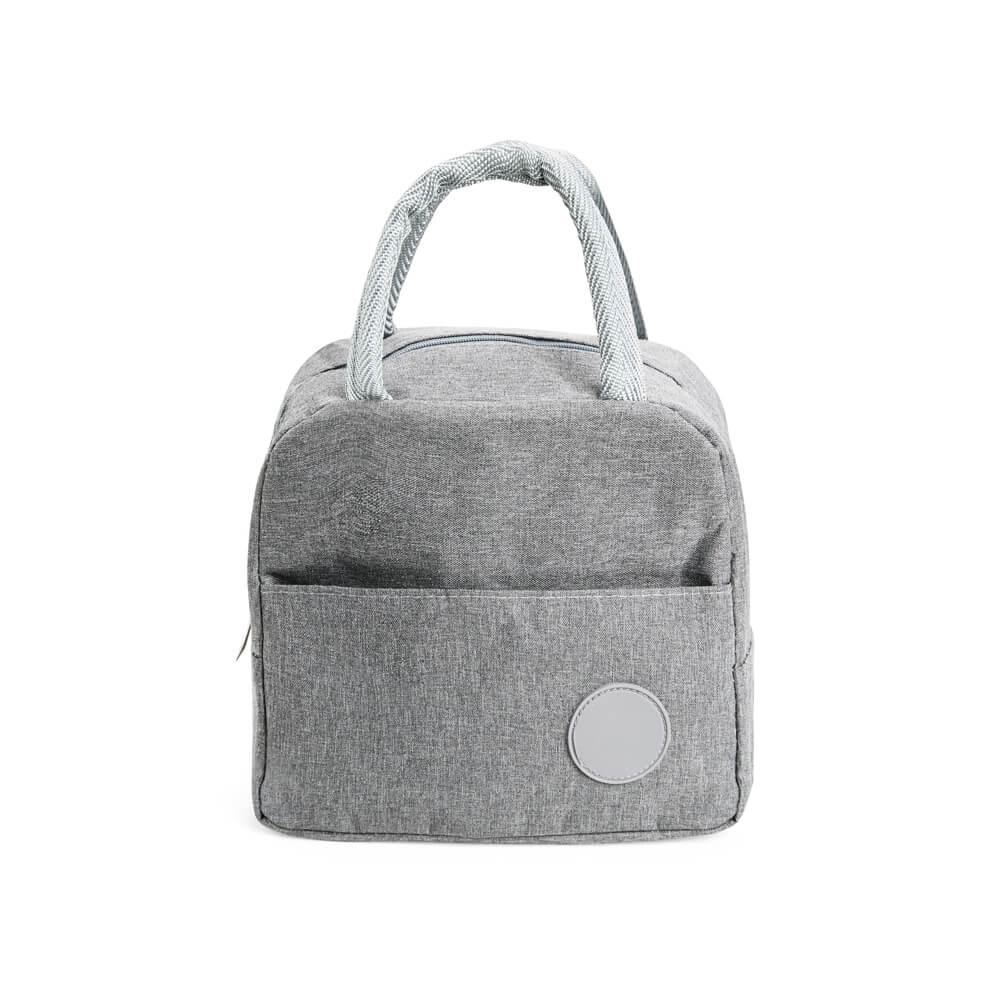 Bolsa Térmica 6L VG1724 na cor Cinza, brinde personalizado Sky Brindes