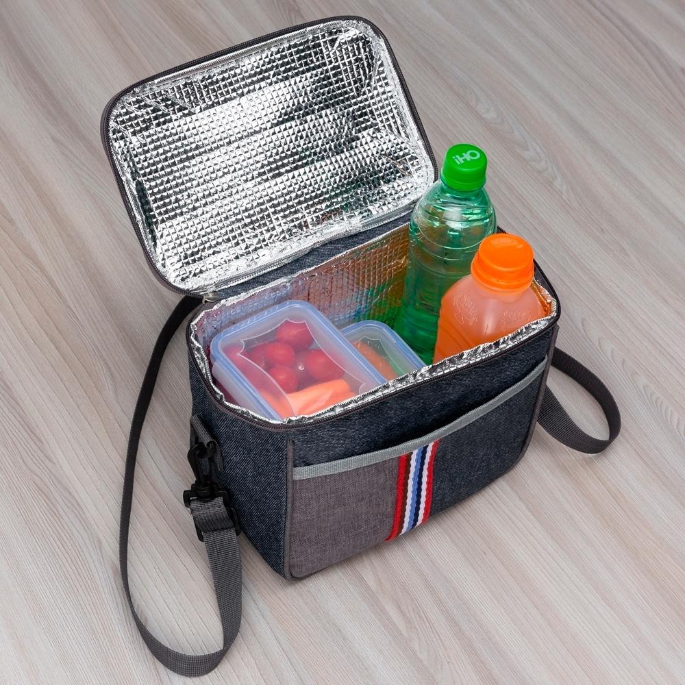 Bolsa térmica 9l VG1735 na cor Azul, brinde personalizado Sky Brindes