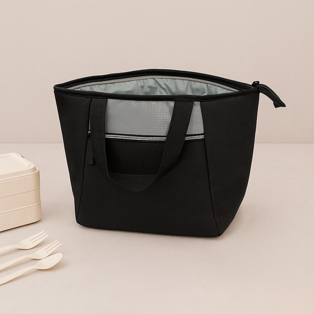 Bolsa térmica 9l VG1737 na cor Preto, brinde personalizado Sky Brindes