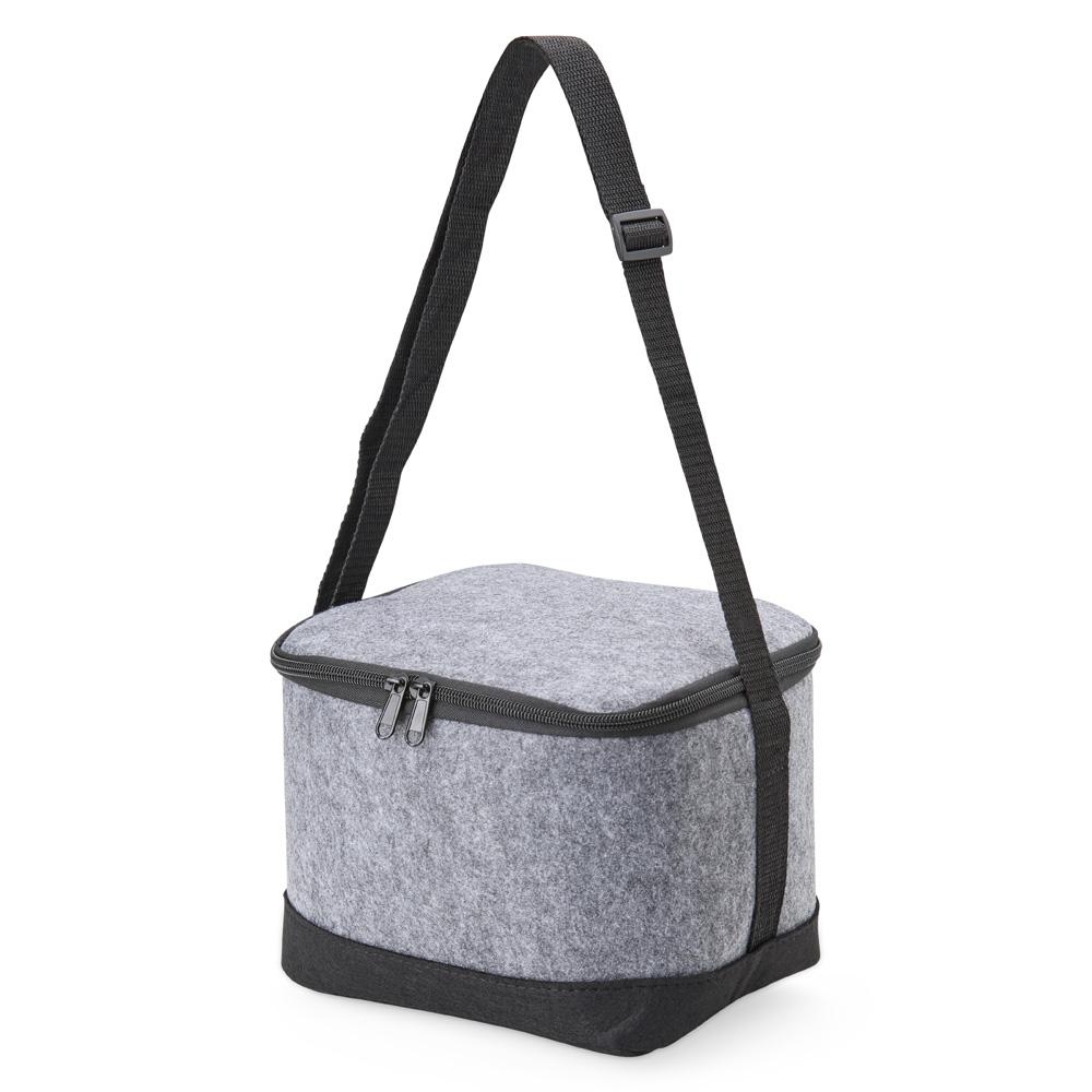 Bolsa térmica 6l VG1739 na cor Cinza, brinde personalizado Sky Brindes