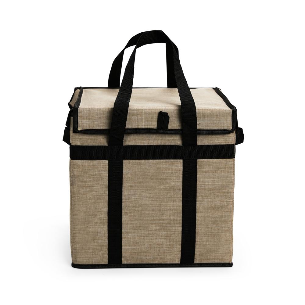 Bolsa térmica 35l VG1749 na cor Bege, brinde personalizado Sky Brindes