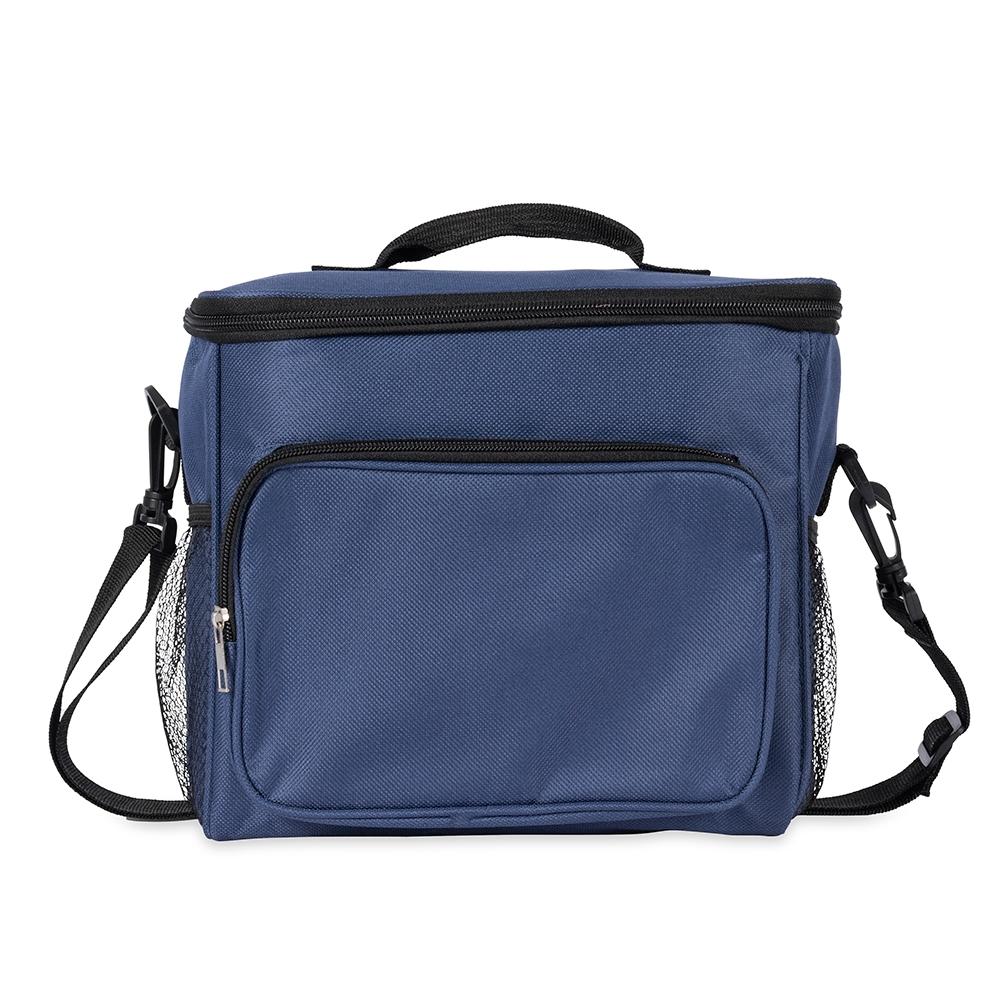 Bolsa térmica oxford 11l VG1752 na cor Azul escuro, brinde personalizado Sky Brindes