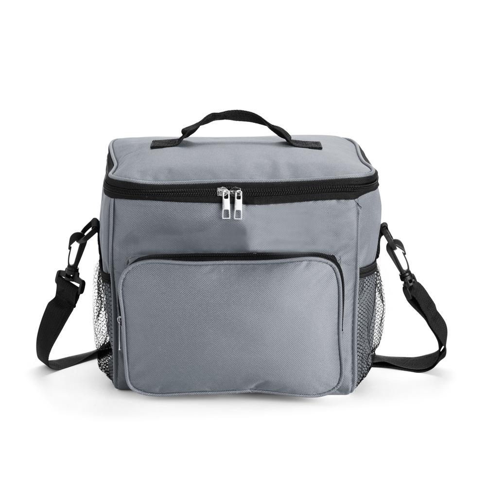 Bolsa térmica oxford 11l VG1752 na cor Cinza, brinde personalizado Sky Brindes