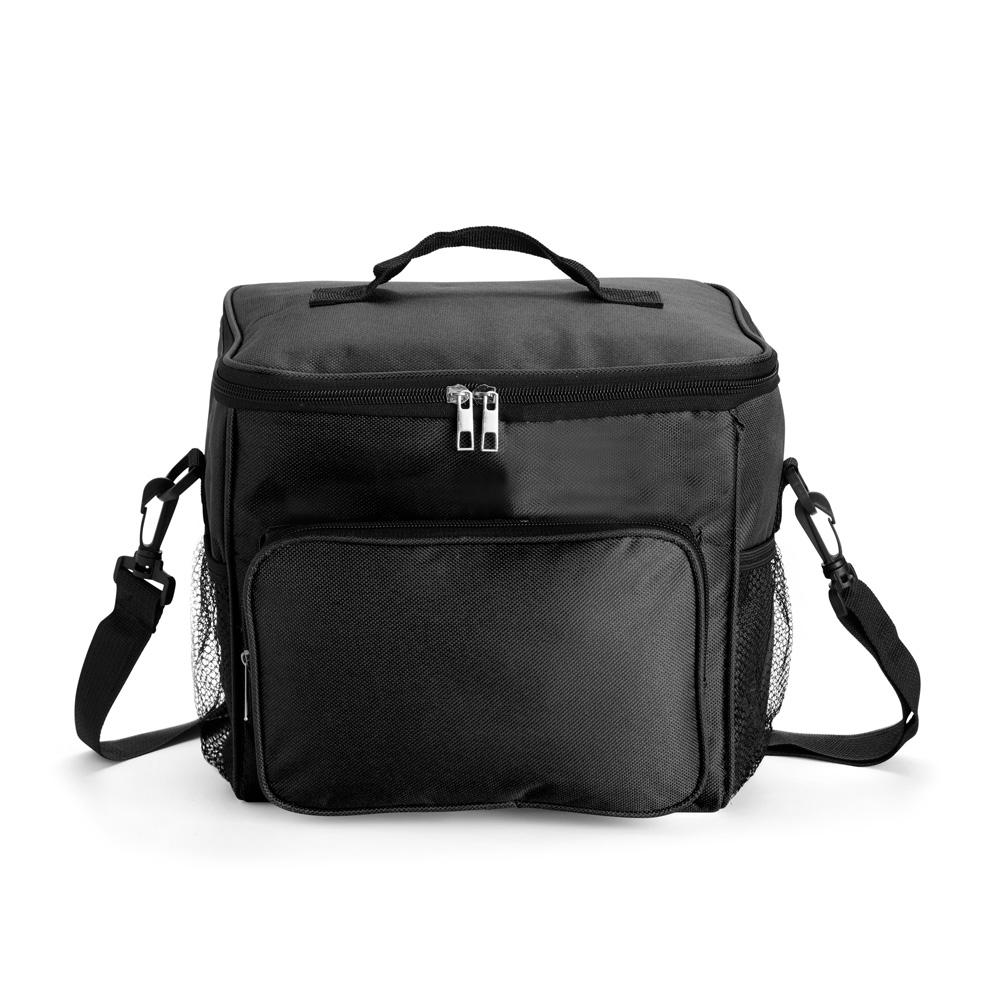 Bolsa térmica oxford 11l VG1752 na cor Preto, brinde personalizado Sky Brindes