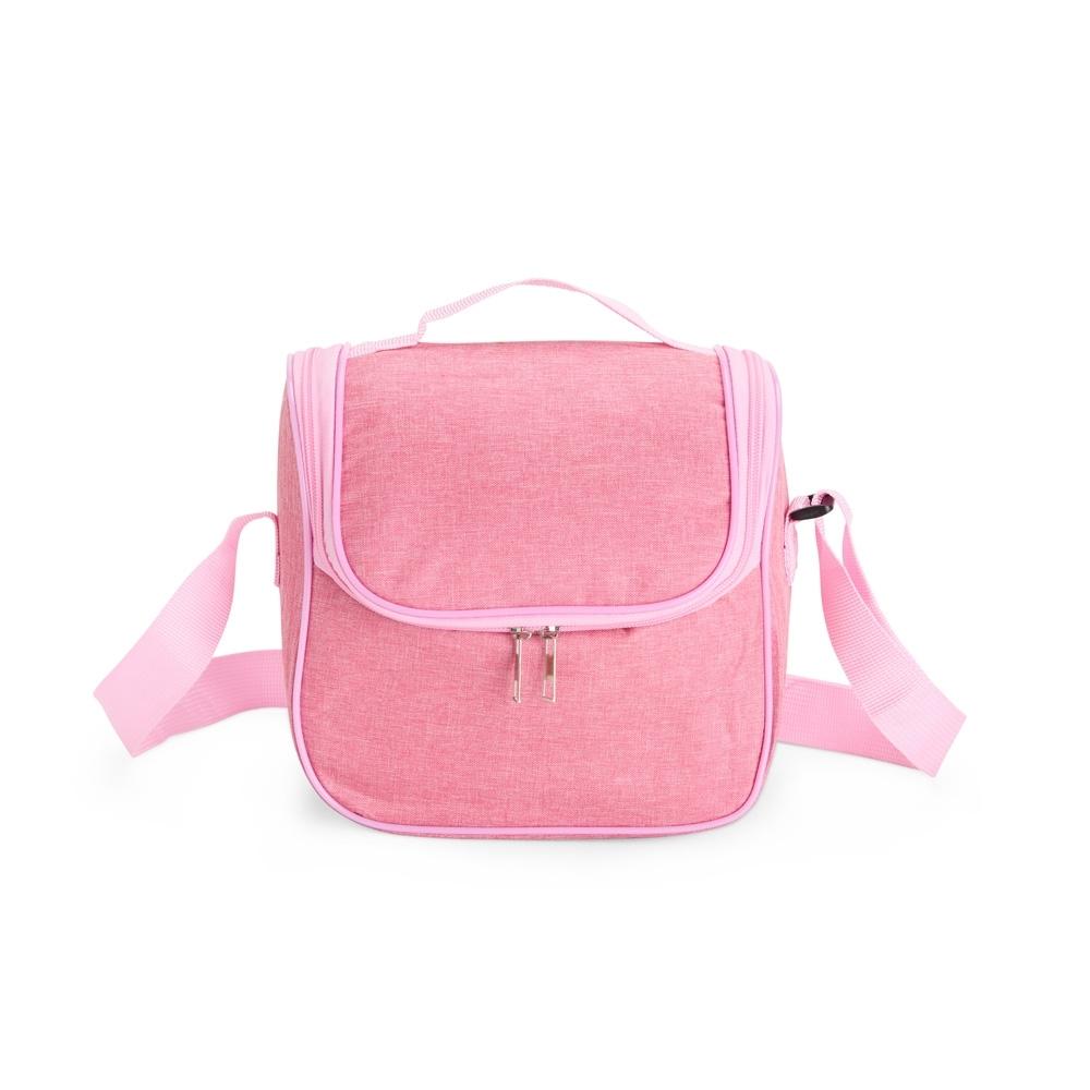Bolsa térmica 6l VG1753 na cor Rosa, brinde personalizado Sky Brindes