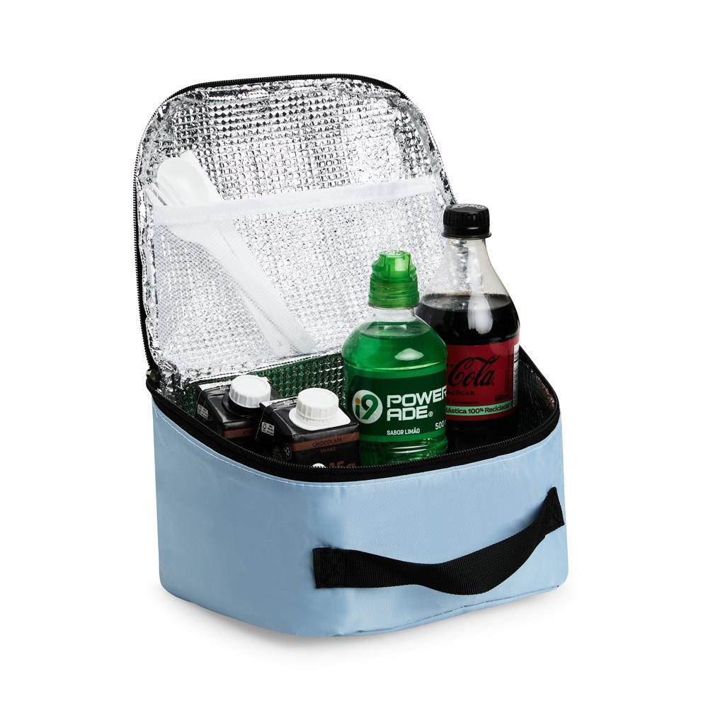 Bolsa térmica 8l VG1757 na cor Preto, brinde personalizado Sky Brindes