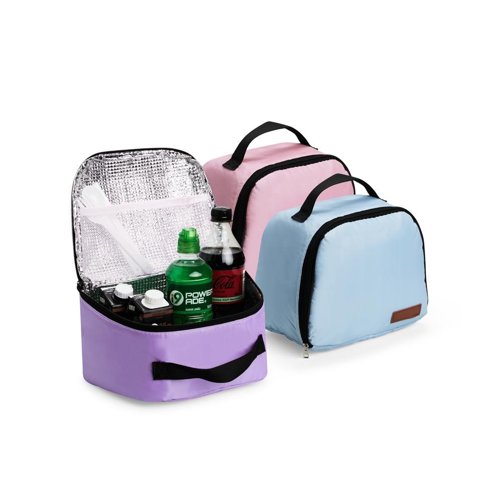 Bolsa térmica 8l VG1757 na cor Preto, brinde personalizado Sky Brindes