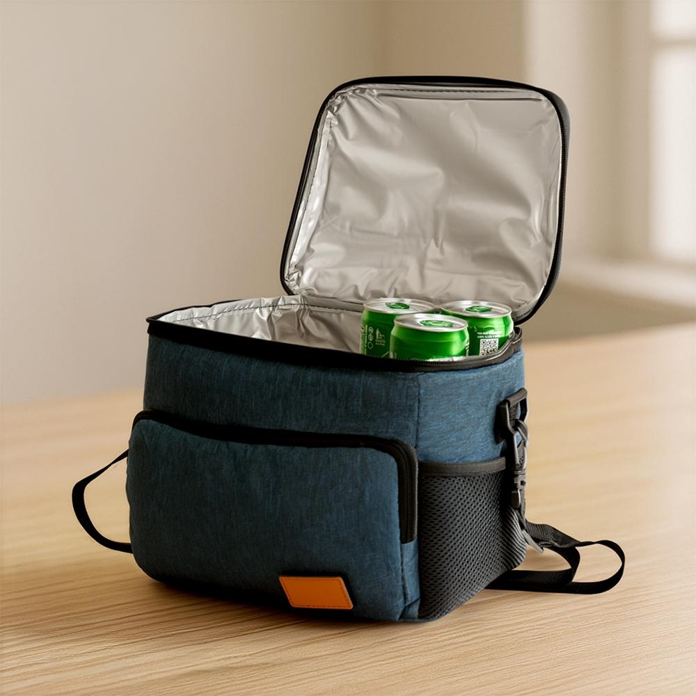 Bolsa térmica 11l VG1759 na cor Azul escuro, brinde personalizado Sky Brindes