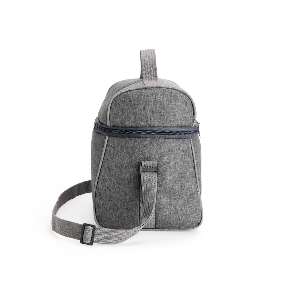 Bolsa térmica poliéster 14 litros VG1762 na cor Preto, brinde personalizado Sky Brindes
