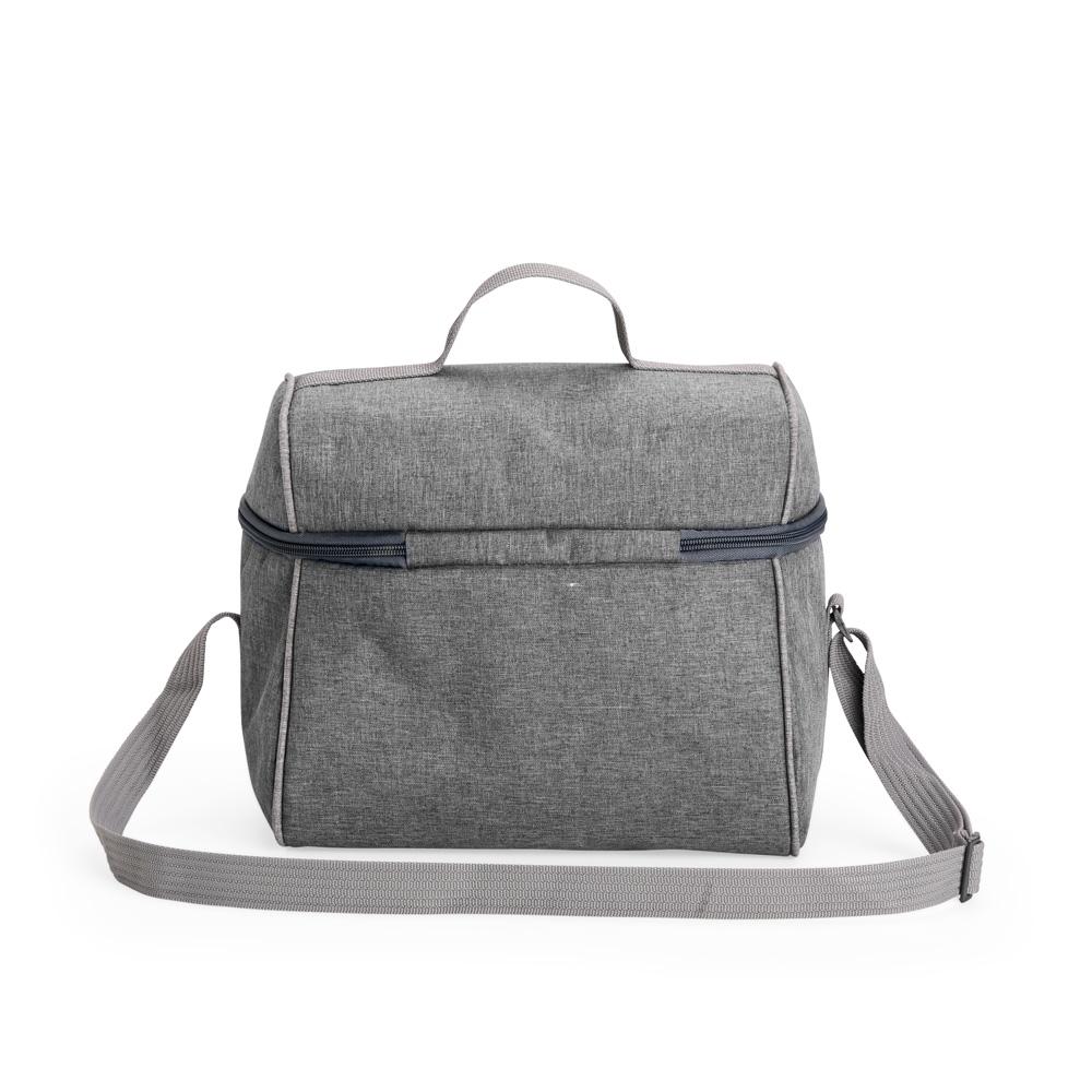 Bolsa térmica poliéster 14 litros VG1762 na cor Preto, brinde personalizado Sky Brindes