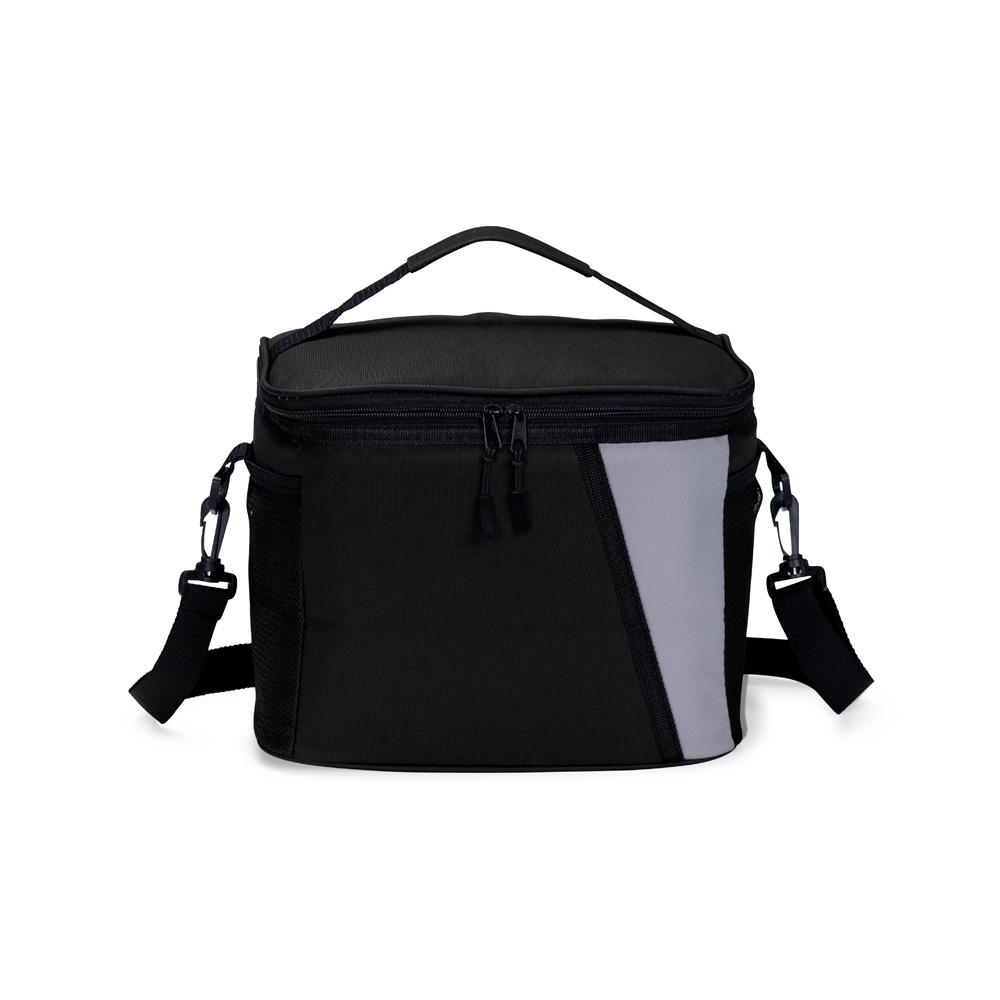 Bolsa térmica 12l VG1769 na cor Preto, brinde personalizado Sky Brindes