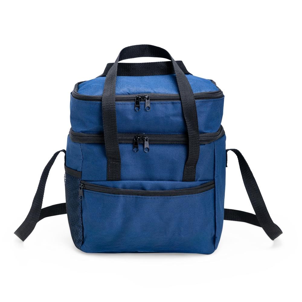 Bolsa térmica dupla 14l VG1773 na cor Preto, brinde personalizado Sky Brindes