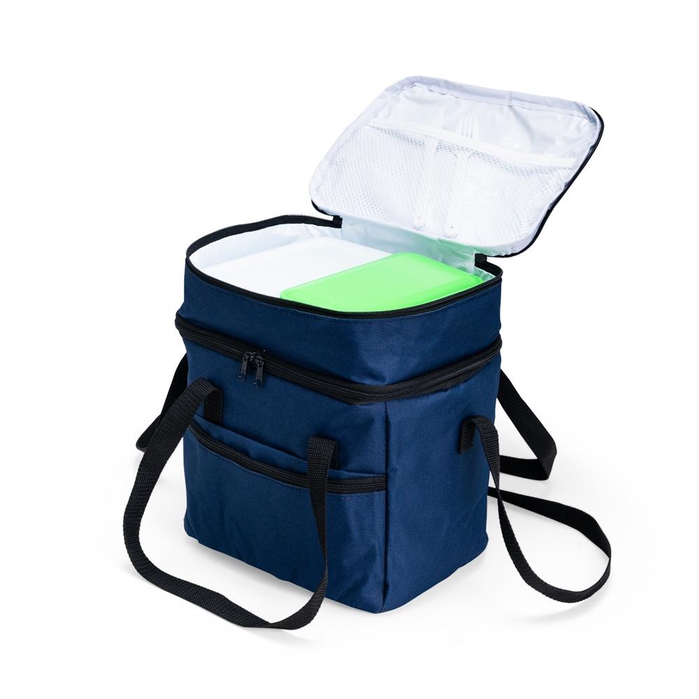 Bolsa térmica dupla 14l VG1773 na cor Preto, brinde personalizado Sky Brindes