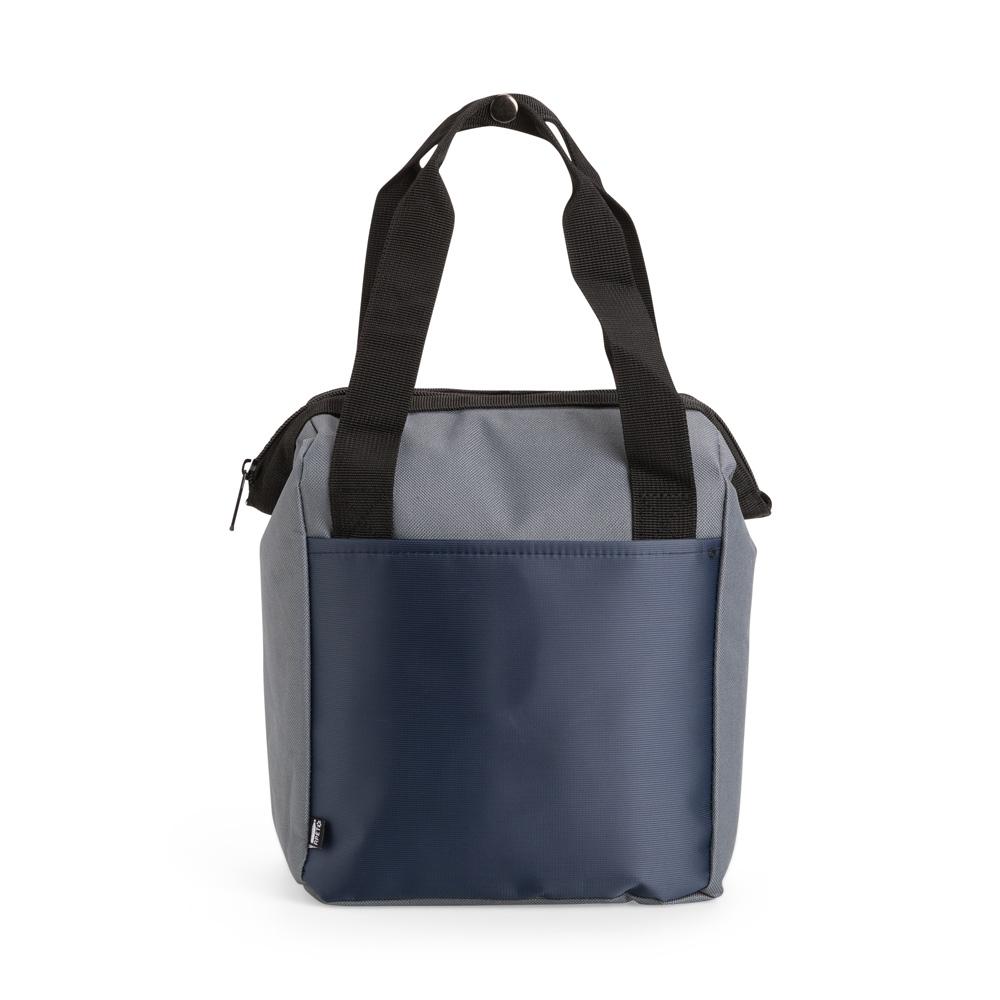 Bolsa térmica 7l VG1774 na cor Azul e cinza, brinde personalizado Sky Brindes