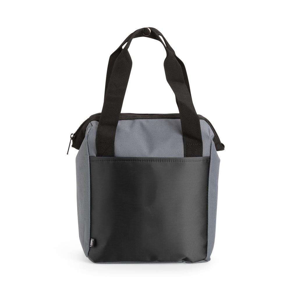 Bolsa térmica 7l VG1774 na cor Preto e chumbo, brinde personalizado Sky Brindes