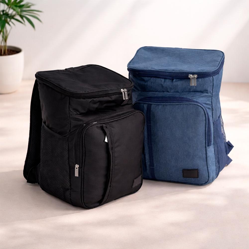 Mochila térmica VG1776 na cor Azul, brinde personalizado Sky Brindes