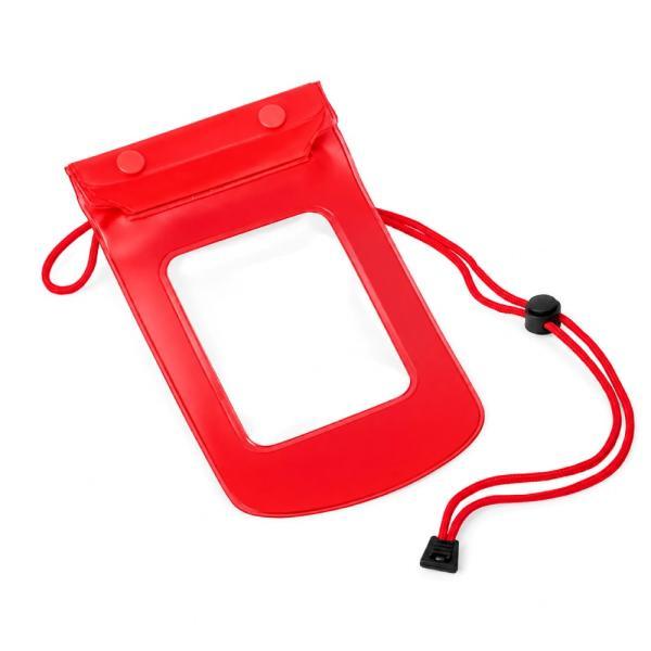 Porta celular smartphone à prova dágua - vermelho