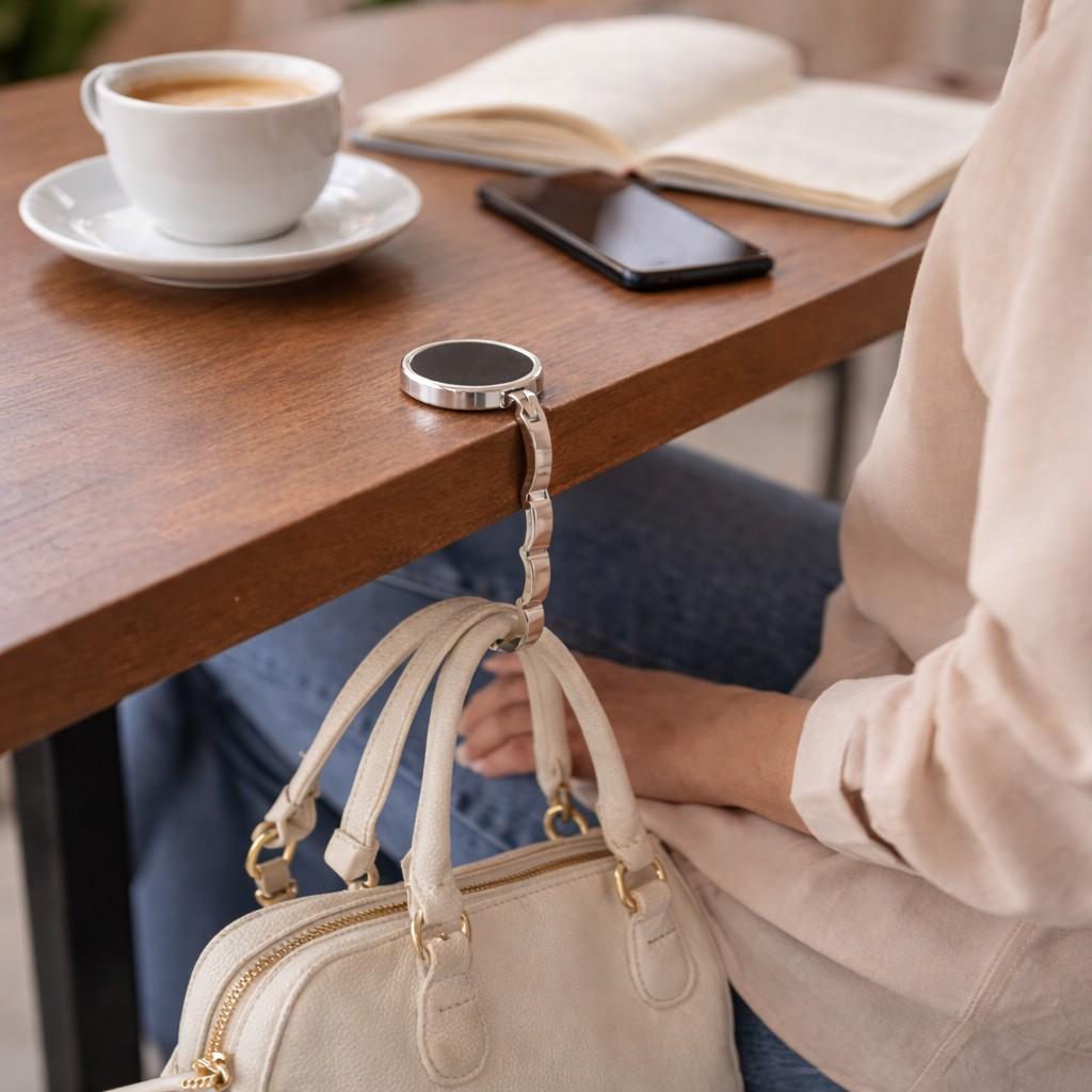 Suporte de bolsas em metal