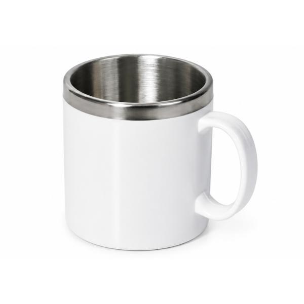 Caneca em aço inoxpoliestireno - 300 ml