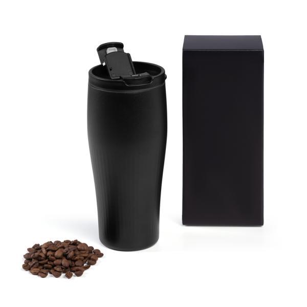 Copo dupla camada em alumínio reciclado - preto - 500 ml