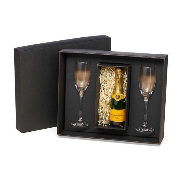 Jogo de taças de vidro p champagne 190 ml - 2 pçs - não acompanha a garrafa