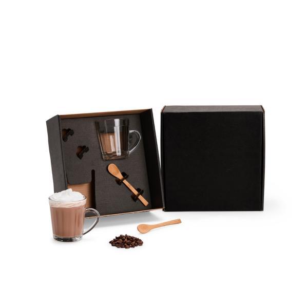 Kit canecas com colheres - 4 pçs