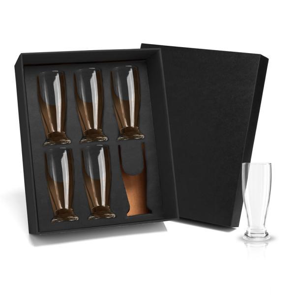 Jogo de copos vidro p cerveja drink 200 ml - 6 pçs