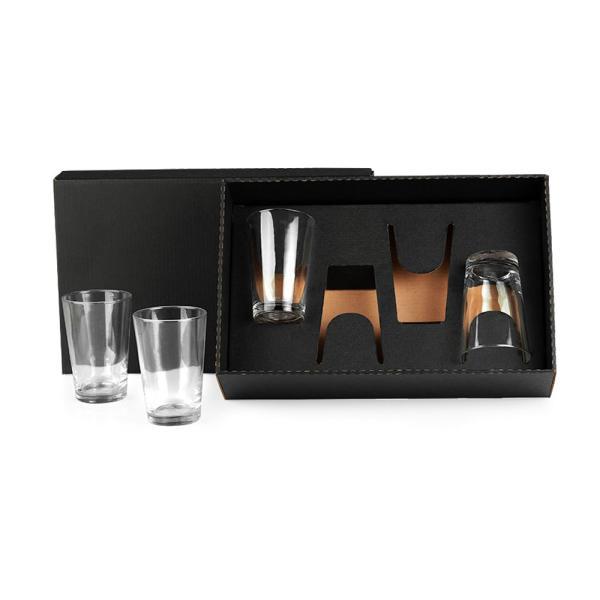 Jogo de copos vidro p cerveja chopp - 350 ml - 4 pçs