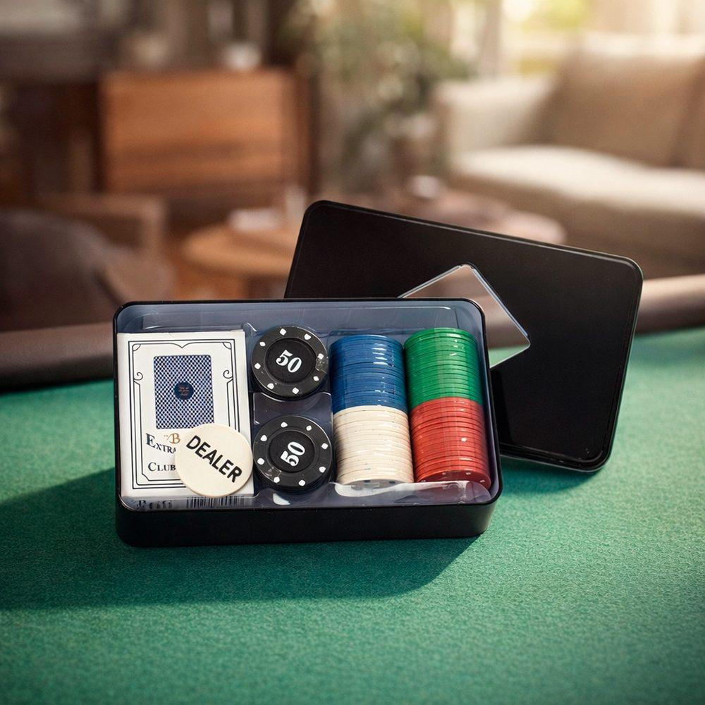 Kit poker com 80 fichas