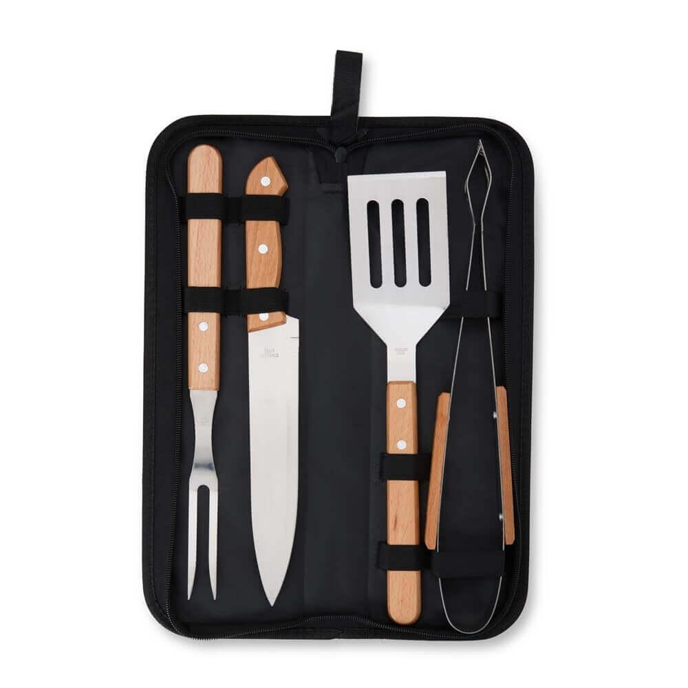 Kit Churrasco Estojo - 4 Peças