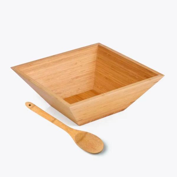 Conjunto para servir em bambu - 2 pçs