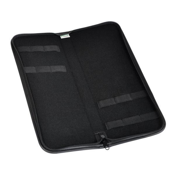 Estojo em material sintético preto para 6 peças