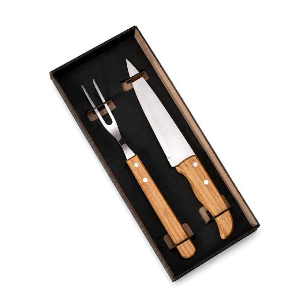 Conj. de faca 7" e garfo - 2 pçs