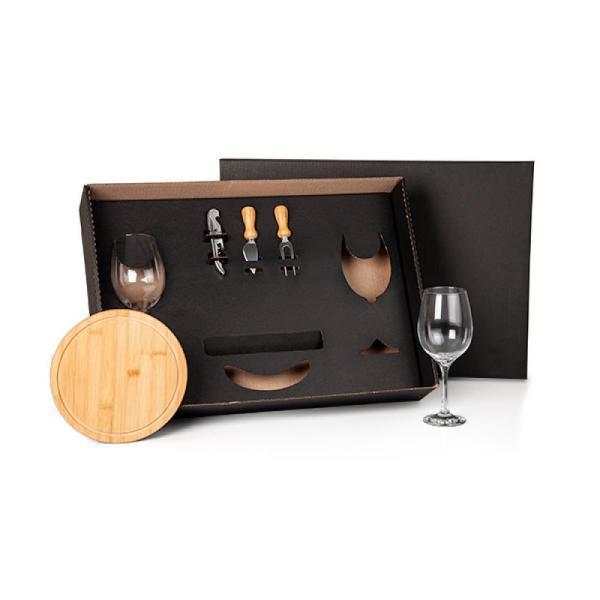 Kit queijo e vinho - 6 pçs