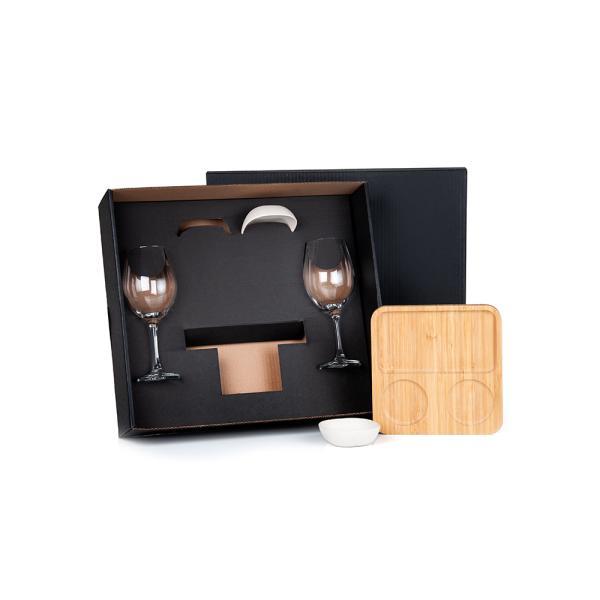 Kit p petisco, patê e vinho - 5 pçs