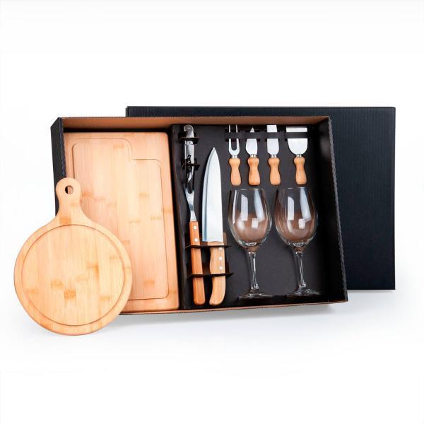 Kit queijo, churrasco e vinho- 11 pçs