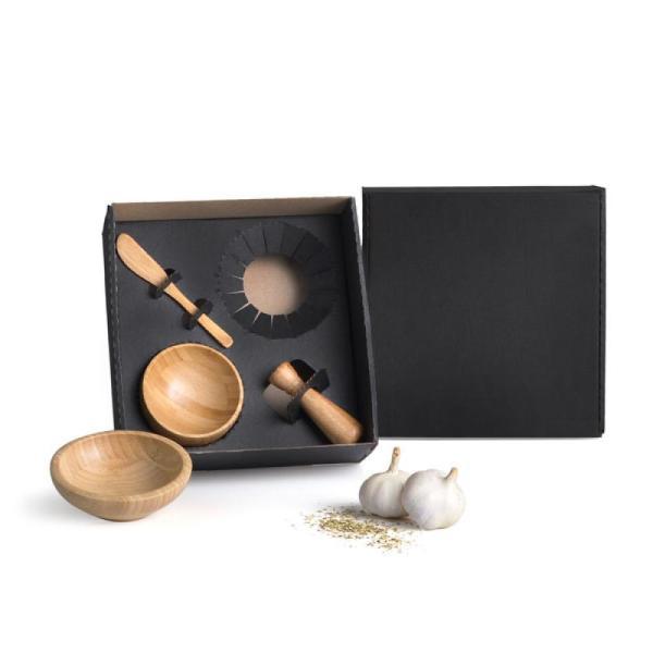 Kit cumbuca e amassador de temperos - 4 pçs