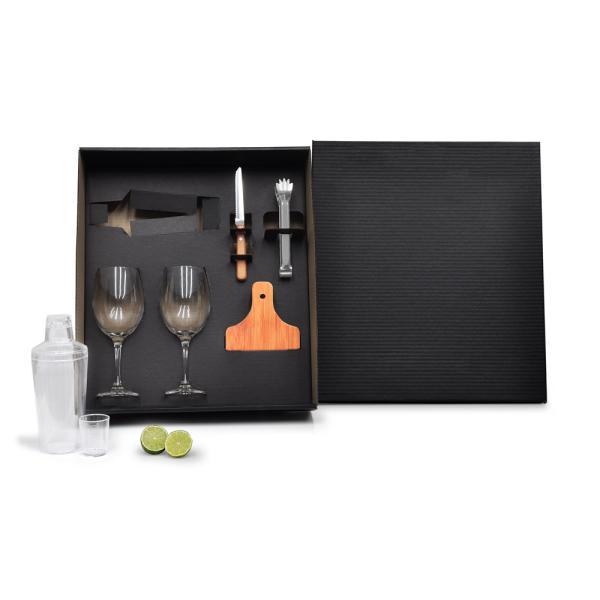 Kit para drinks c coqueteleira - 6 pçs
