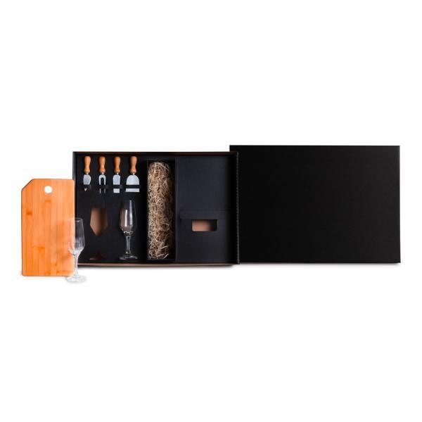 Kit queijo e champagne - 7 pçs