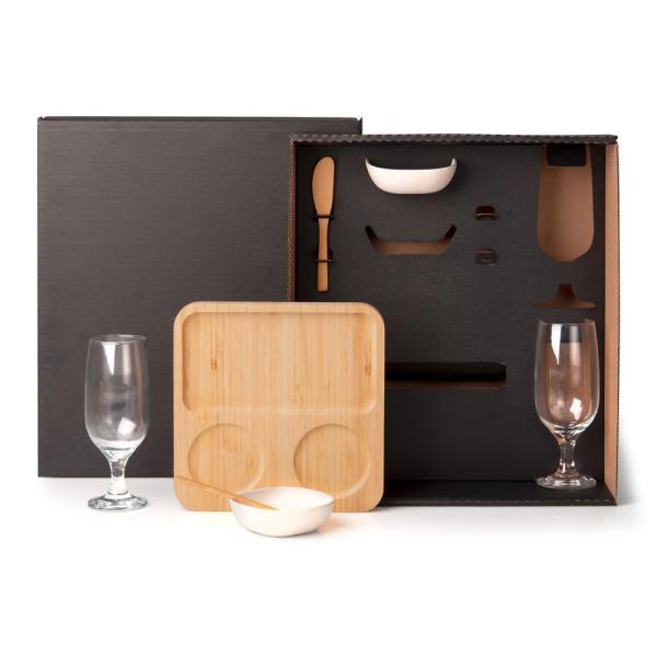 Kit petisco, pate e cerveja - 7 pçs