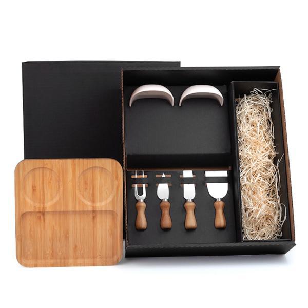 Conjunto para petisco com espaço para garrafa - 7 pçs